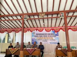 Penyampaian Visi dan Misi Calon Lurah Mertelu Berlangsung Tertib dan Lancar